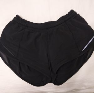 Black Lululemon Hotty Hot Shorts